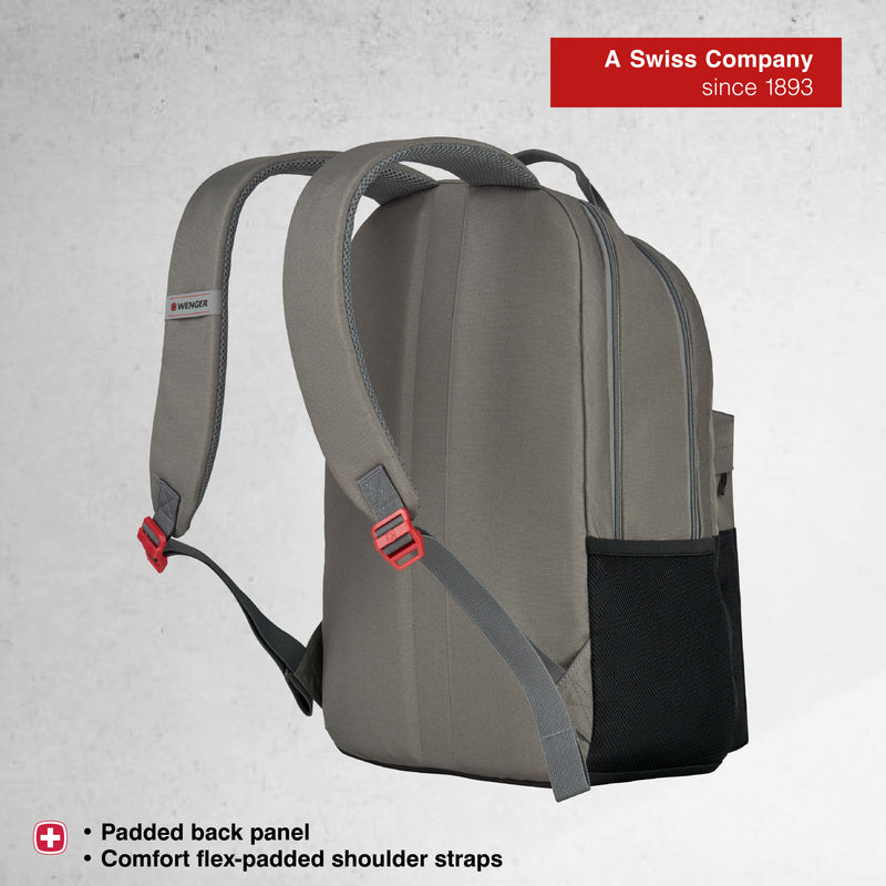 Wenger ERO ESSENTIAL 16'' Backpack (20 Litres) Swiss Designed Grey/Black