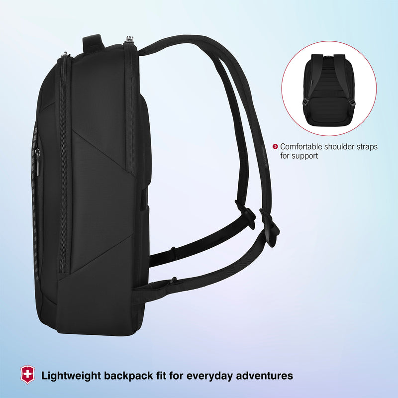 Victorinox, Crosslight Travel Backpack, With 15.6 Inch Laptop Pocket, 20 litres, Black