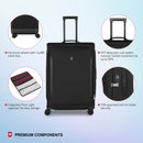 Victorinox, Crosslight, Global Softside Check-In Luggage, 106 litres, Black, Trolley Bag