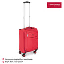 Wenger Fiero-Pro Carry-on Softside Suitcase, 45 Litres, Red/Black, Swiss designed-blend of style & function