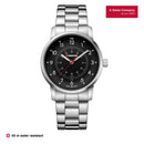 Wenger, Avenue Black Dial Men's Watch, Swiss Made