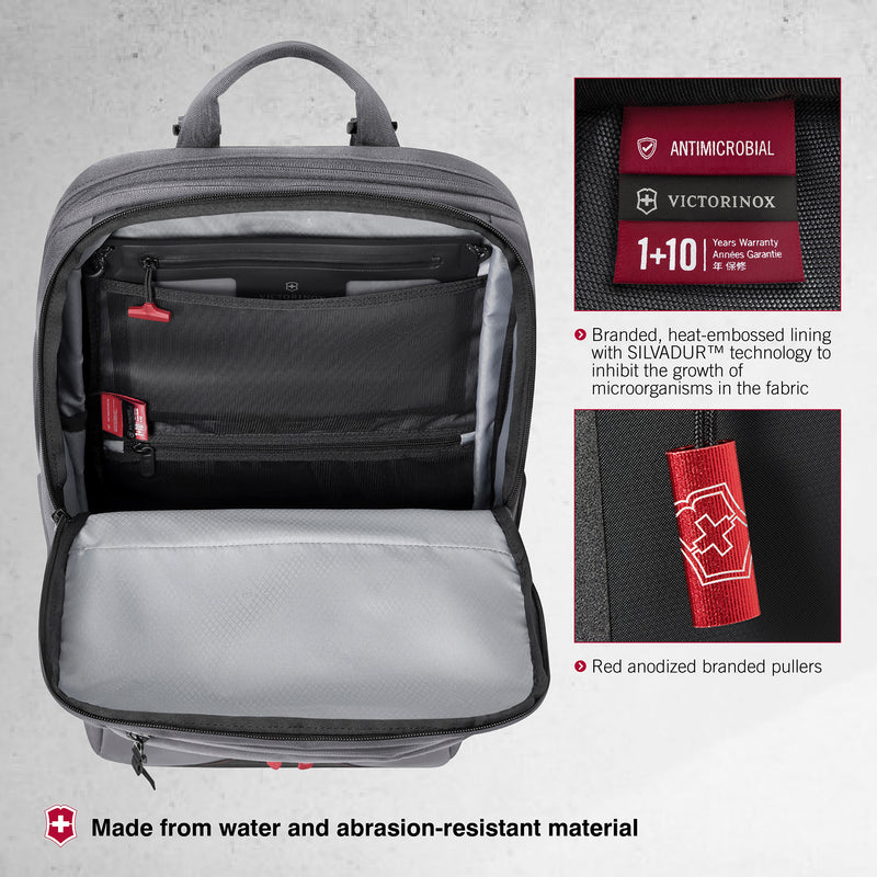 Victorinox Touring 2.0, Traveler 17" Laptop Backpack, Stone Grey,17 Inches laptop