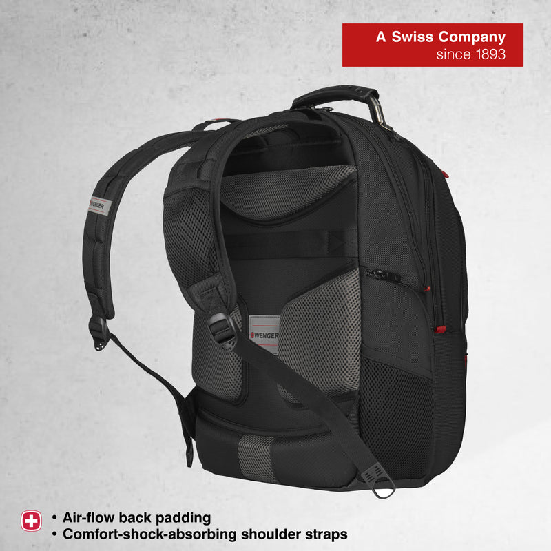 Wenger Pegasus Ballistic Deluxe 14/16'' Laptop Backpack (26 Litres) Swiss Designed Black