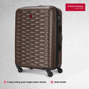 Wenger In-Flight Medium Hardside Suitcase, 64 Litres, Brown, Swiss designed-blend of style & function