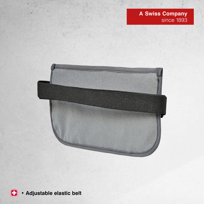 Wenger Security Waist Belt with RFID Protection in Grey-Blend of Style & Function, Swiss Designed