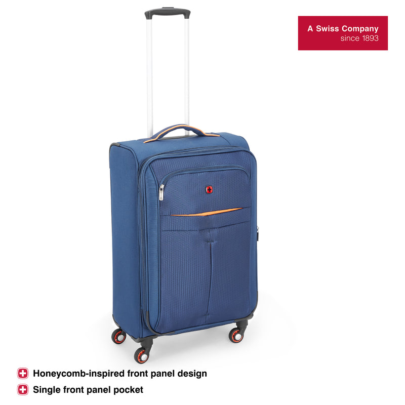 Wenger Fiero Medium Softside Suitcase, 69 Litres, Blue, Swiss designed