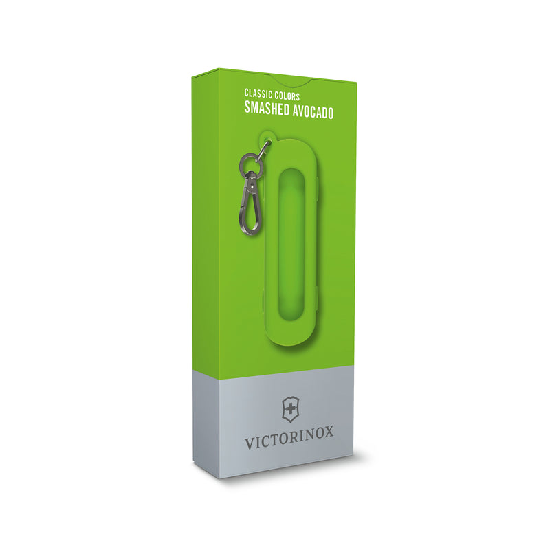 Victorinox Swiss Army Knife Accessory - Silicon Case with Hook to carry your pocket knife in Style - Smashed Avocado, 70mm
