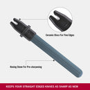 Victorinox Dual-Knife Sharpener-Portable Tool with Honing Stone & Ceramic Discs, Black, 230mm