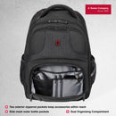 Wenger 18.5" Rolling Computer Backpack, 30 Litres, Black, Swiss Designed-blend of style & function