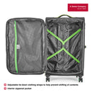 Wenger Fiero-Pro Large Softside Suitcase, 116 Litres, Black/Green, Swiss designed-blend of style & function