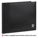 Victorinox Altius Alox, Slim Leather Bi-Fold Wallet, Black
