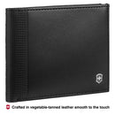 Victorinox Altius Alox, Leather Bi-Fold Wallet, Black