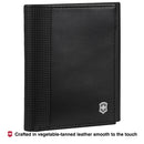 Victorinox Altius Alox, Leather Tri-Fold Wallet, Black