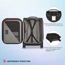 Victorinox, Crosslight, Frequent Flyer Plus Softside Cabin Luggage, 46 litres, Black, Trolley Bag