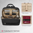 Victorinox Victoria Signature Women Compact Backpack, 14'' Laptop & 10'' Tablet Pocket, Black, Swiss designed