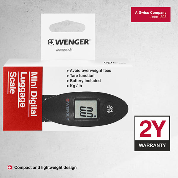 Wenger Compact Digital Luggage Scale Black