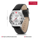 Wenger City  Classic Silver Dial Men's Watch, Swiss Made
