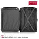 Wenger Static Medium Hardside Suitcase, 67 Litres, Silver, Swiss designed