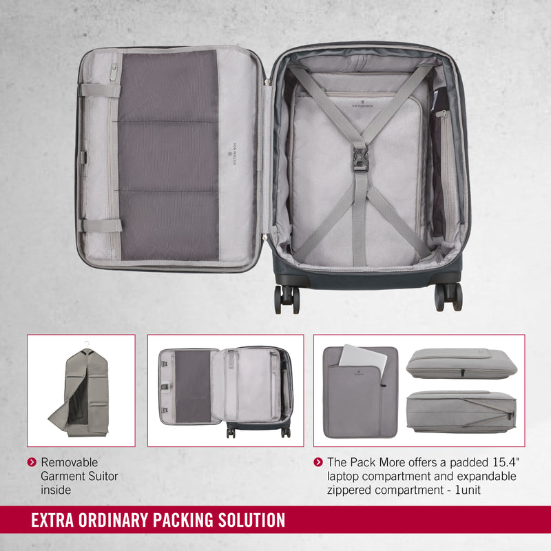Victorinox, Werks Traveler 6.0 Softside Global Carry-On Travel Trolley Suitcase Grey