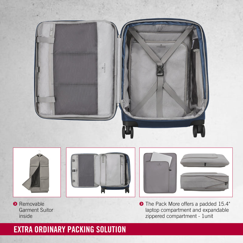 Victorinox Werks Traveler 6.0 Softside Global Carry-On Travel Trolley Suitcase Blue