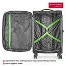 Wenger Fiero-Pro Medium Softside Suitcase, 69 Litres, Black/Green, Swiss designed-blend of style & function