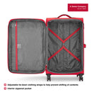 Wenger Fiero-Pro Large Softside Suitcase, 116 Litres, Red/Black, Swiss designed-blend of style & function