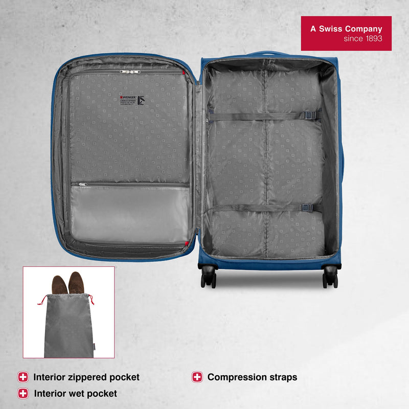 Wenger, Castic Large Softside Case, Blue, 102 Litres, Swiss designed