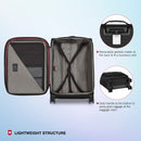 Victorinox, Crosslight, Medium Softside Check-In Luggage, 74 litres, Black, Trolley Bag