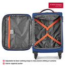 Wenger Fiero Carry-on Softside Suitcase, 45 Litres, Blue, Swiss designed