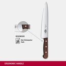 Victorinox Rosewood Carving & Kitchen Knife Set of 2, Stainless Steel,Wooden, 15 & 22 cm,Swiss Made