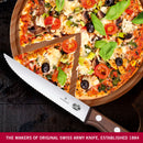 Victorinox set of 2, Steak & Pizza Knives for Vegetable Chopping, Wavy Edge, 12 cm, Maple Wood, Swiss Made