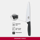Victorinox "Standard Line" Stamped Carving/Chef Knife, Straight Edge & Pointed Tip, Black, 19 cm