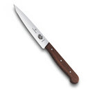 Victorinox Rosewood Carving Knife, Stainless Steel Straight Blade, Wooden, 12 cm, Swiss Made
