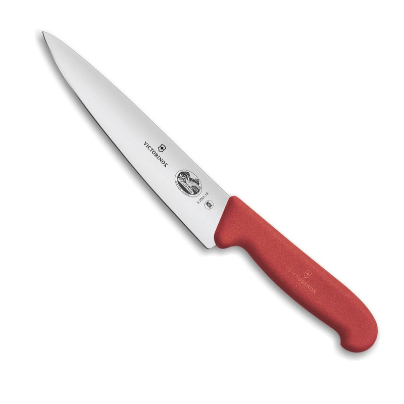 Victorinox Swiss Classic Stainless Steel Carving Knife, Straight Blade Knife, Red, 19 cm, Swiss Made