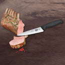 Victorinox Fibrox Stainless Steel Stamped Carving Knife, Straight Edge & Pointed Tip, 15 cm, Black