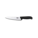 Victorinox Fibrox Handle Stainless Steel Carving Knife, Straight Blade, 19 cm, Black, Swiss Made