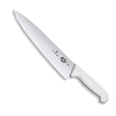 Victorinox Swiss Fibrox Stainless Steel Carving Knife, Straight Blade, White, 25 cm, Swiss Made
