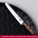 Victorinox, Bread & Pastry Knife for Dining and Vegetable Chopping, Wavy Edge, 22 cm, Maple Wood, Swiss Made
