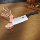 Victorinox Fibrox Handle Stainless Steel Kitchen Cleaver,Straight Edge, 18 cm, Black, Swiss Made