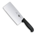 Victorinox Fibrox Handle Stainless Steel Kitchen Cleaver,Straight Edge, 18 cm, Black, Swiss Made