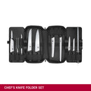 Victorinox Chef's Knife Folder Set with 15 Knives and Tools, Black