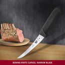 Victorinox Fibrox Stainless Steel Boning Knife, Fish & Meat Knife, Non-Slip Grip Handle,Black,15cm