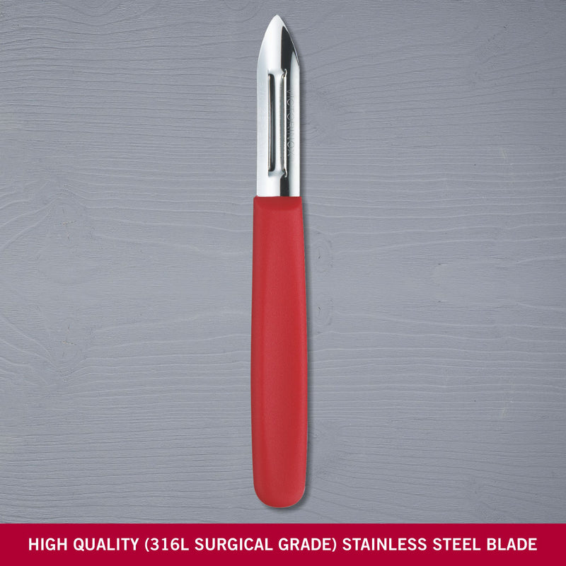 Victorinox Peeler - Stainless Steel Kitchen Tool For Home & Professional Use , Red, Swiss Made
