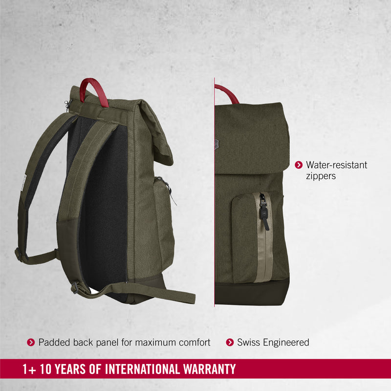 Victorinox Altmont Classic Flapover Laptop (15.4 Inch) Backpack 18 Litres Olive