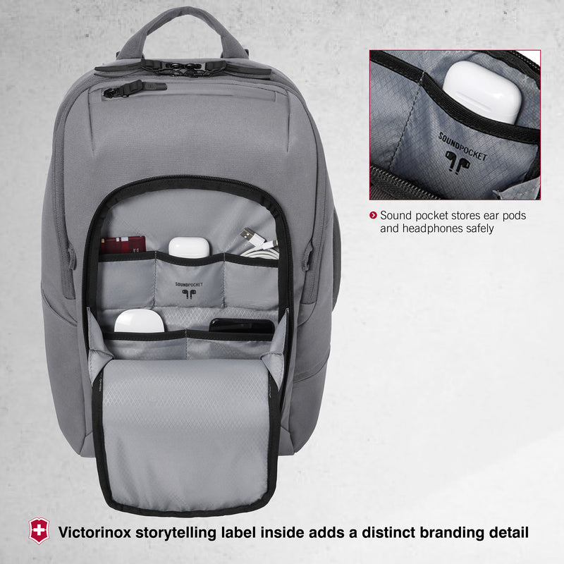 Victorinox Touring 2.0, Commuter 15" Laptop Backpack, Stone Grey