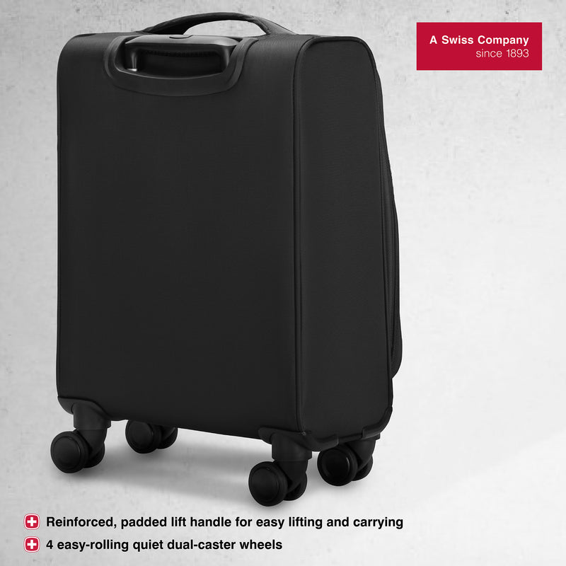 Wenger, Castic Carry-On Softside Case, Charcoal, 36 Litres, Swiss designed