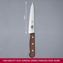 Victorinox Swiss Fibrox Stainless Steel Carving Knife, Straight Blade, Wooden, 15cm, Swiss Made