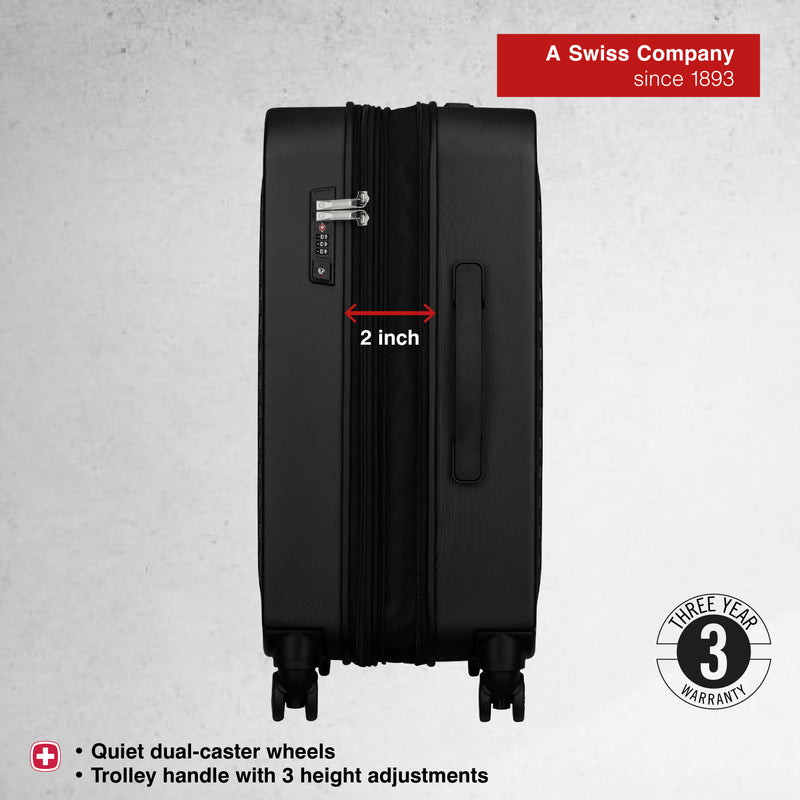 Wenger Matrix 24'' Hard Shell Suitcase in Black (59 L)