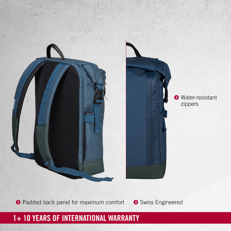 Victorinox Rolltop Laptop (15.4 Inch) Backpack Altmont Classic Blue