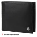 Victorinox Altius Alox, Deluxe Leather Bi-Fold Wallet, Black